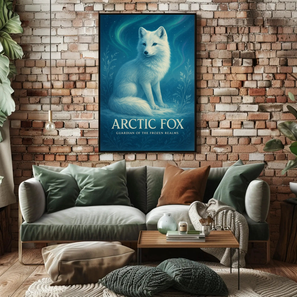 Arctic Fox Guardian of the Frozen Realms Poster