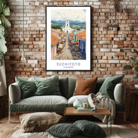 Vibrant Streets of Suchitoto Poster PosterGoat