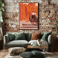 Farmer, You Are a Soldier in the Production Battle Poster PosterGoat