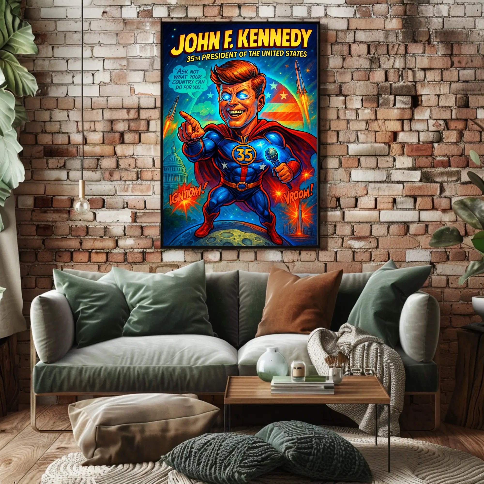 John F. Kennedy 35th President Poster PosterGoat