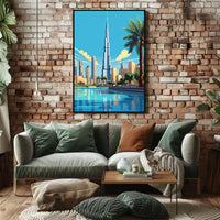 Dubai Skyline Luxury Poster: Modern Urban Oasis