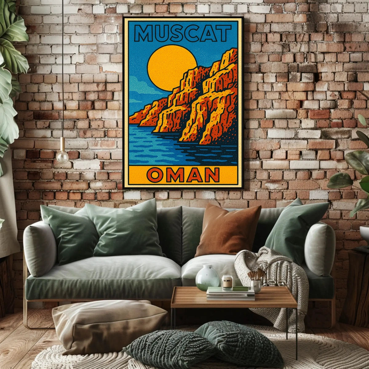 Muscat, Oman Scenic Travel Poster