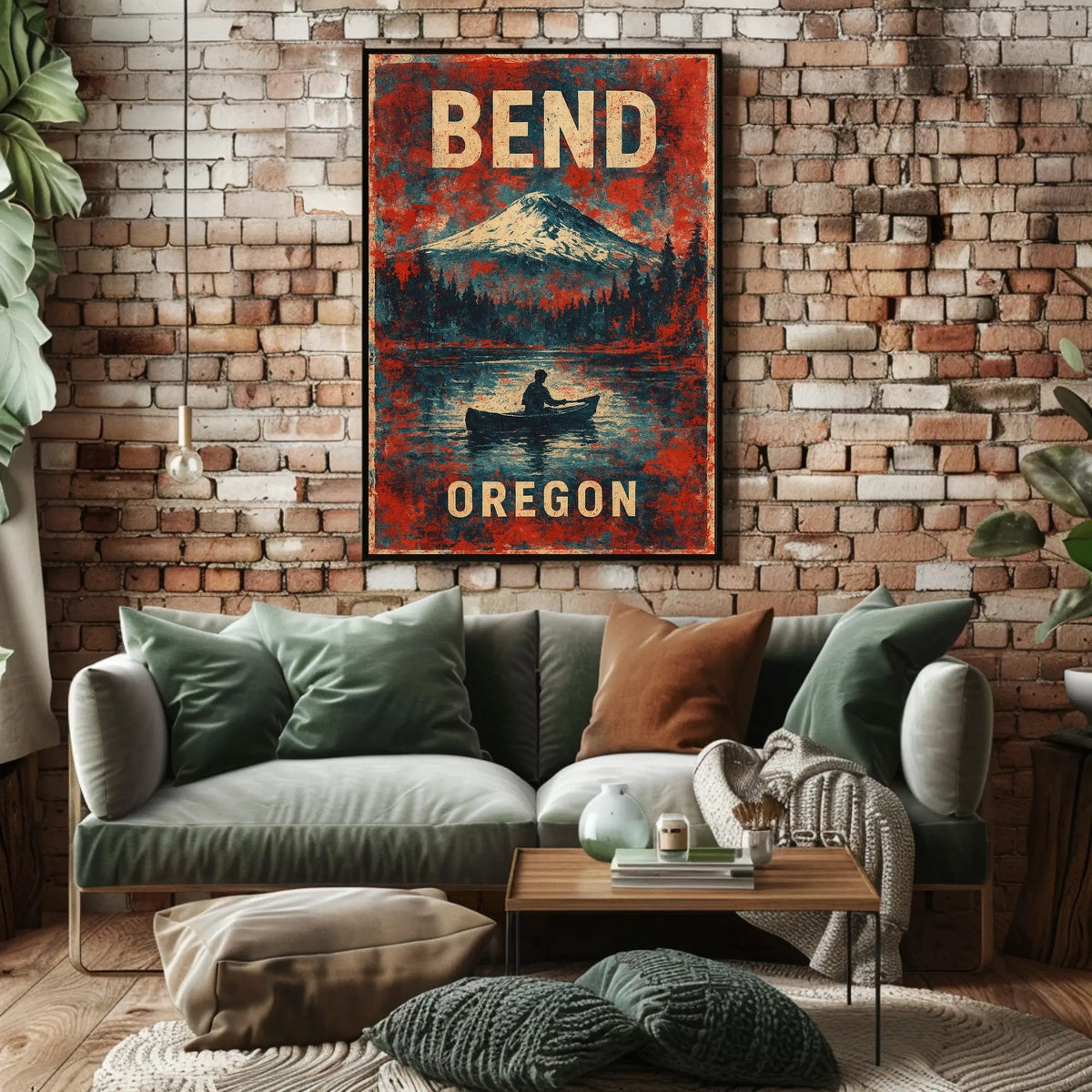 Bend Oregon Adventure Scenic Wanderlust Poster
