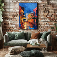 Vintage Parisian Landmarks Art Deco Poster