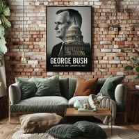 George H. W. Bush 41st President of the United States Reflections Poster