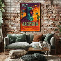 Algeria Desert Adventure Vintage Travel Poster PosterGoat