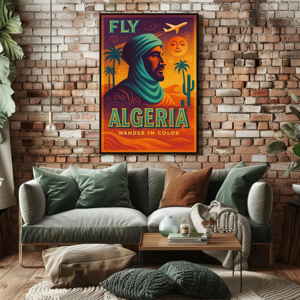 Algeria Desert Adventure Vintage Travel Poster PosterGoat