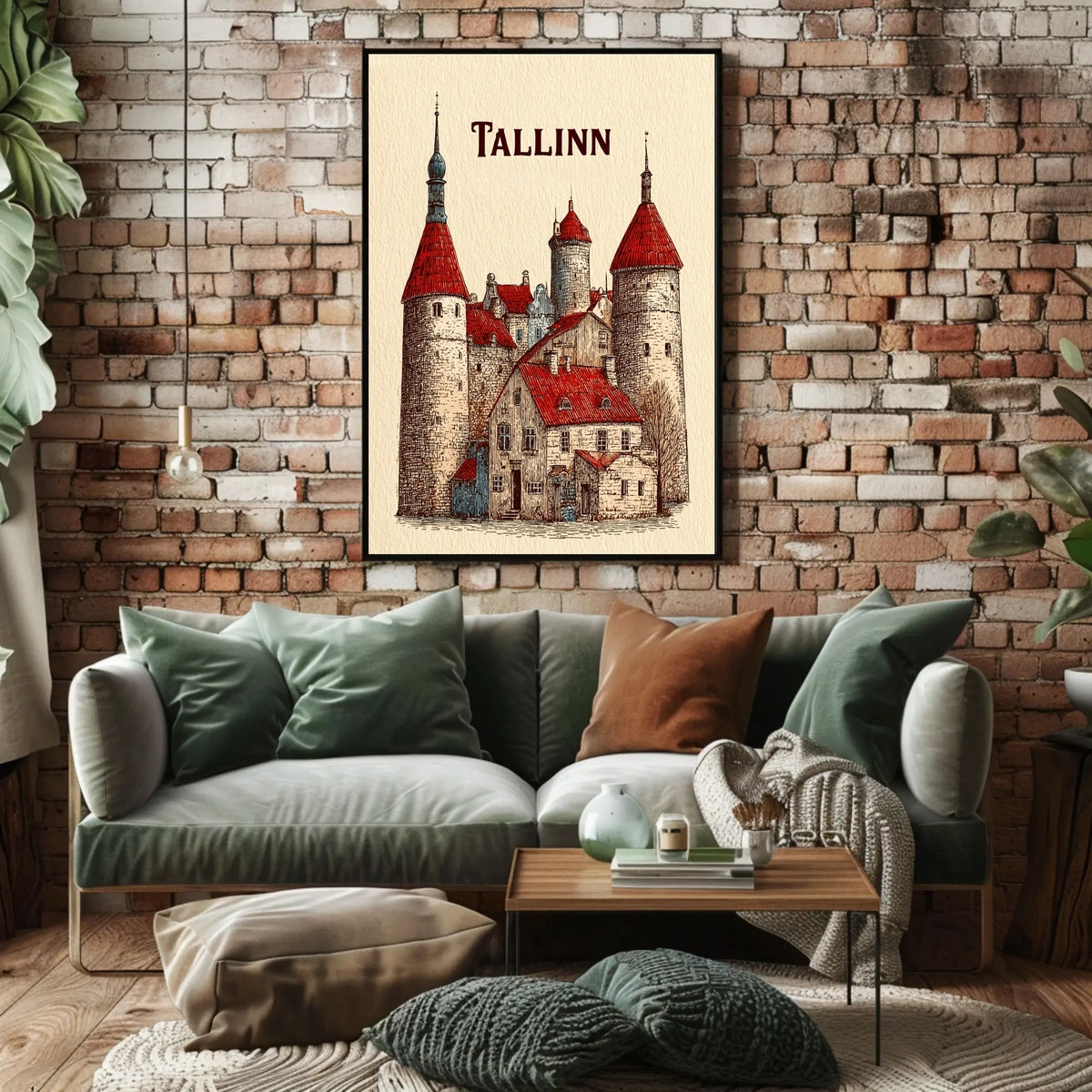 Tallinn A Historic Cityscape Poster