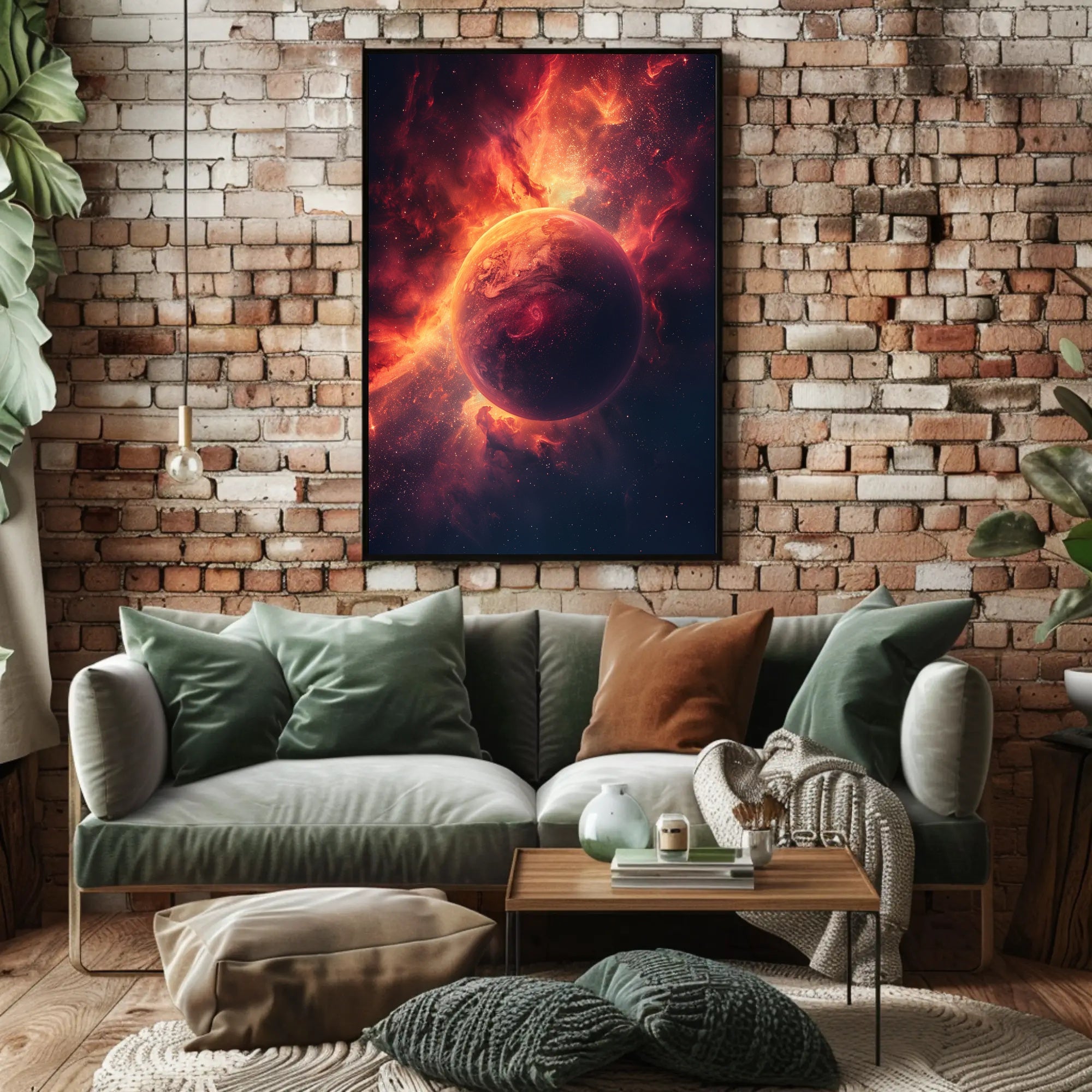 Celestial Nebula Planet Surreal Space Art Poster PosterGoat