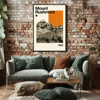 Mount Rushmore Landmark Art Print: Historical or Presidential Poster