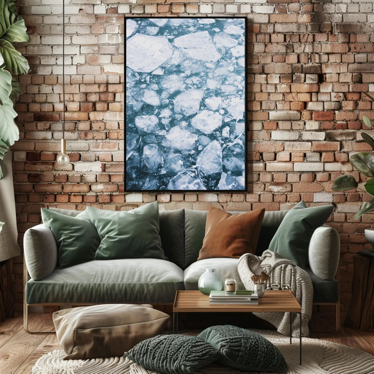 Icy Tundra Serenity Art Print - Abstract or Artistic Poster