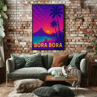 Bora Bora Tropical Paradise Escape Travel Poster PosterGoat