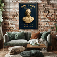 James K. Polk Vintage Historical Presidential Poster PosterGoat