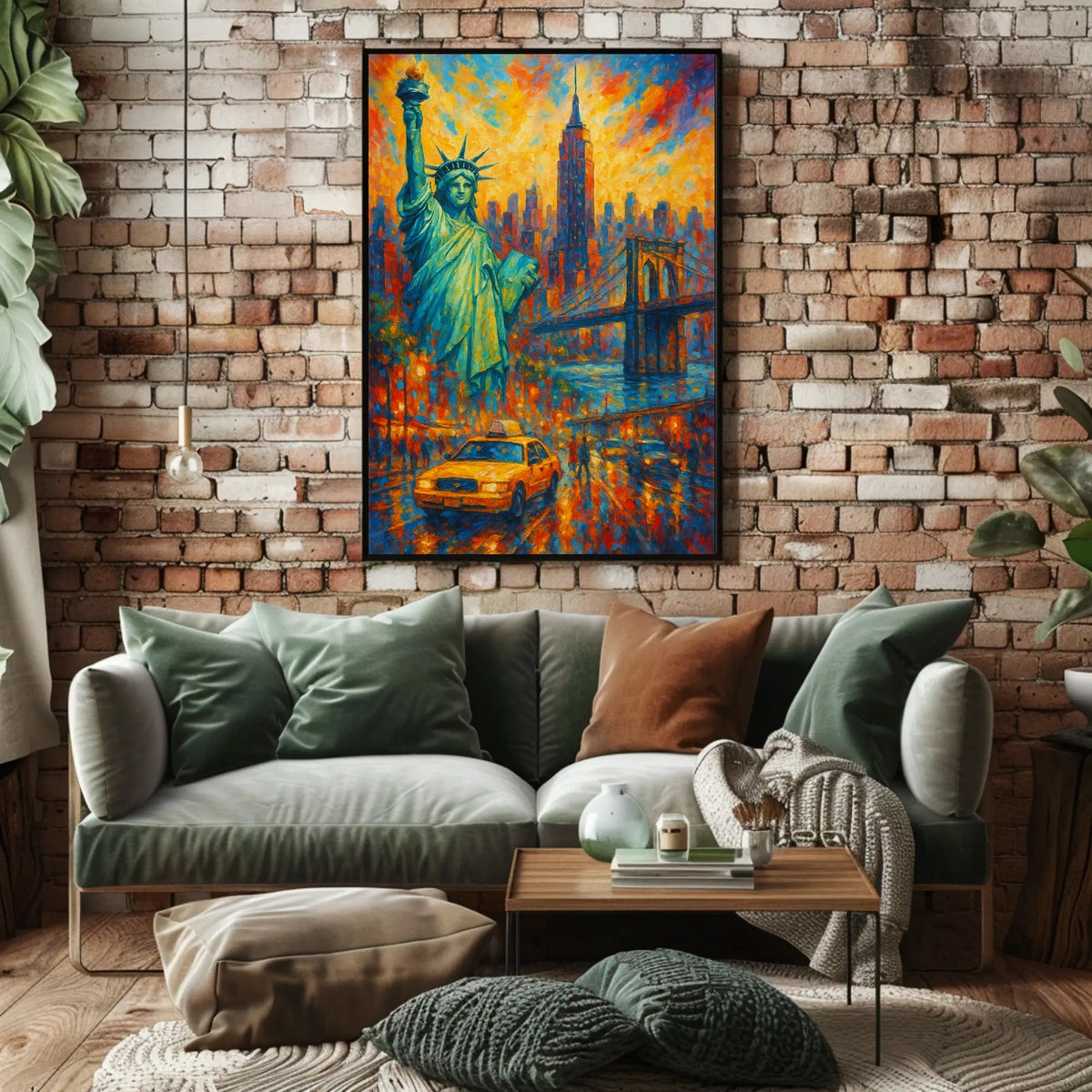 Vibrant New York Cityscape Poster For Modern Home Decor