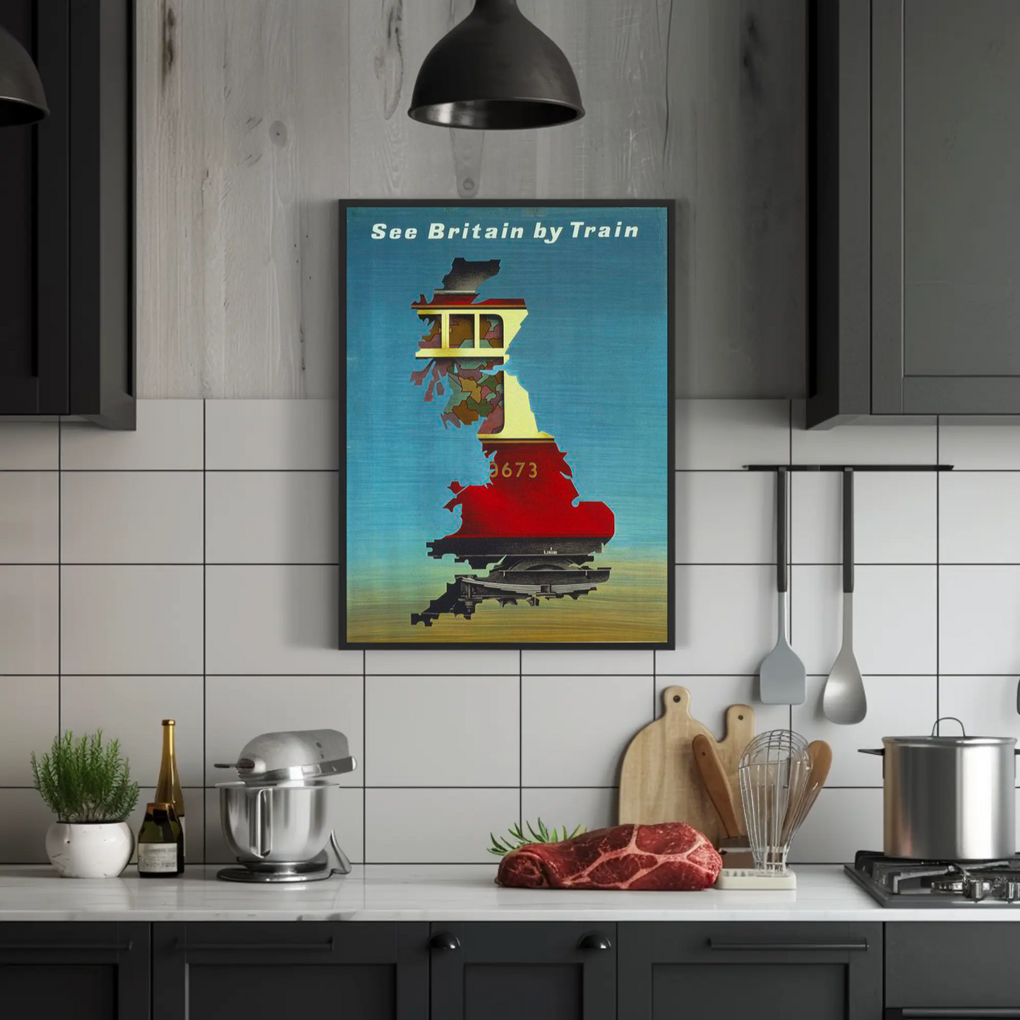 See Britain by Train - Vintage Travel Poster