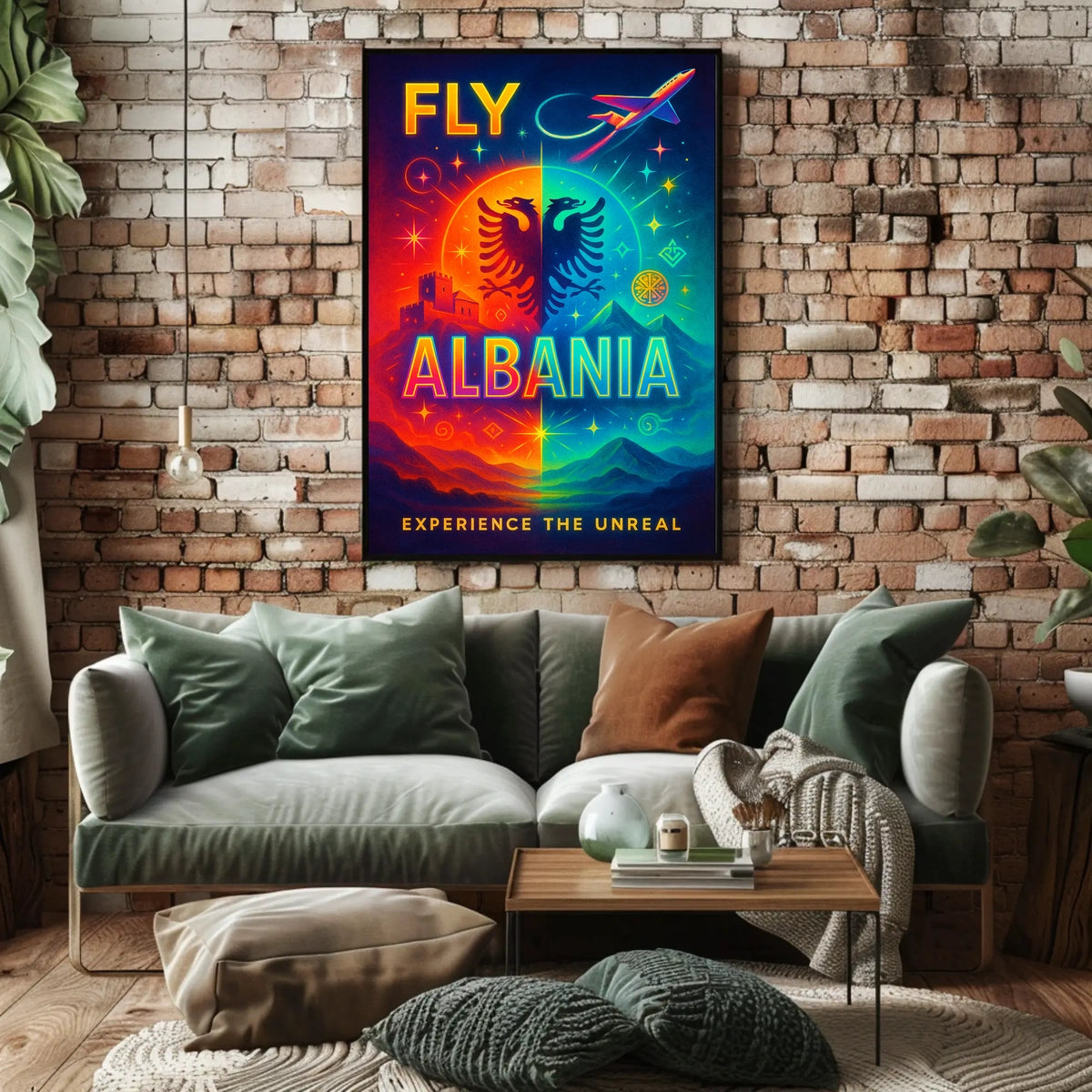 Fly Albania Experience the Unreal Poster