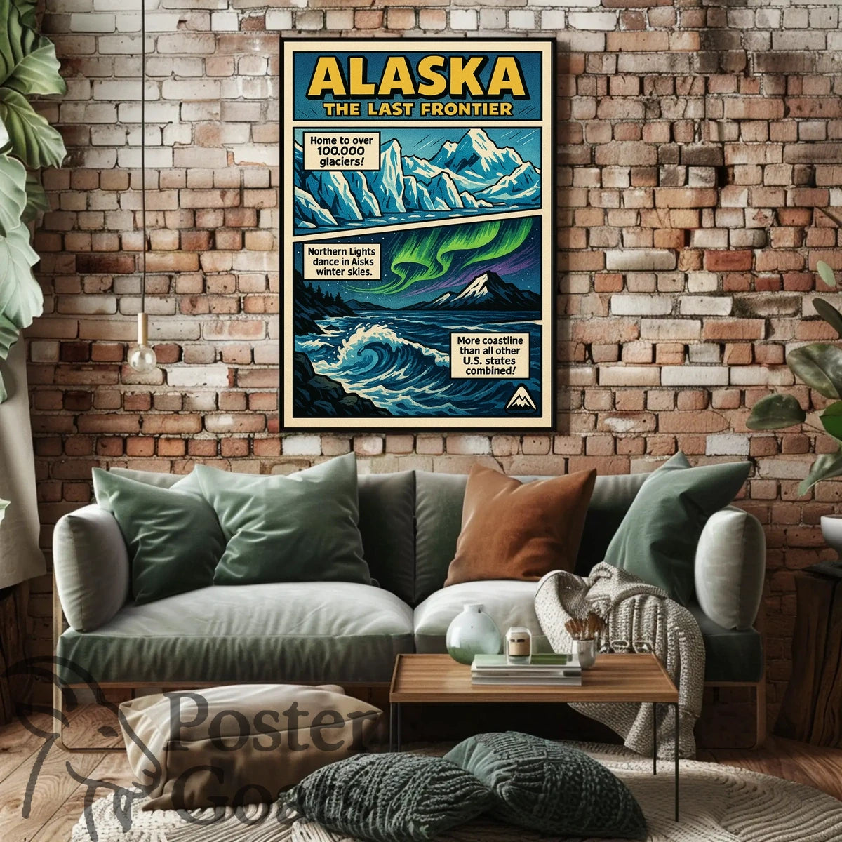 Alaska Adventure Vintage Travel Retro Travel Poster