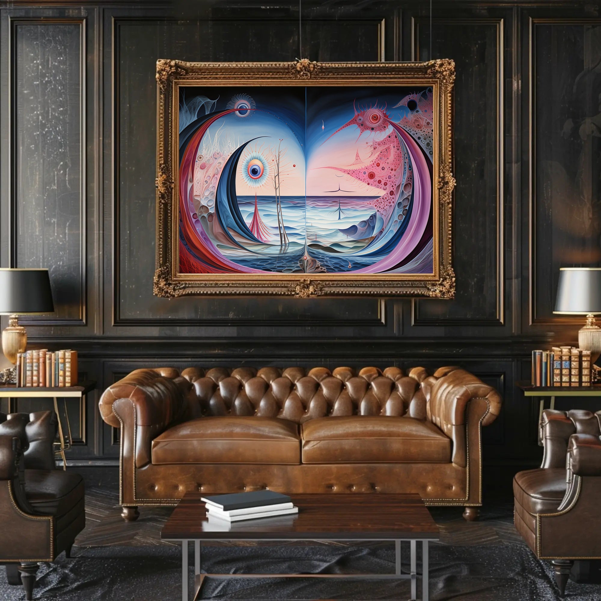 Surreal Cosmic Seascape Abstract or Artistic Poster