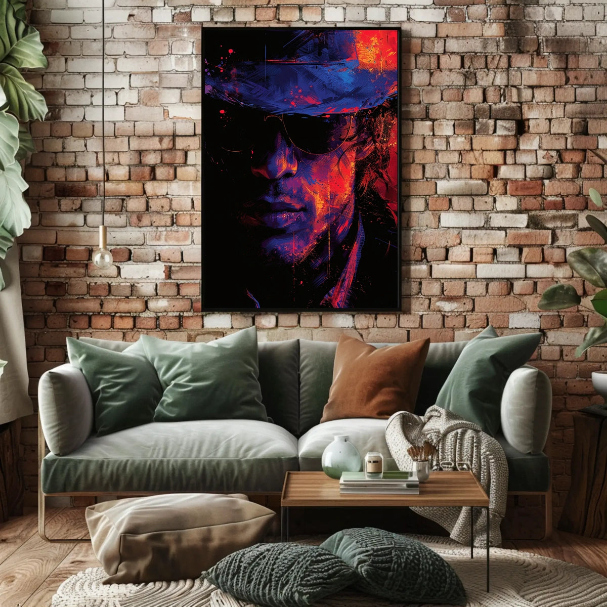 Mystery Noir Abstract Art Poster: Enigmatic Persona