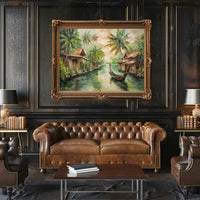 Tropical Tranquility: Southeast Asian Waterway Poster