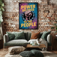Powerful Fist of Resistance Political or Propaganda Poster