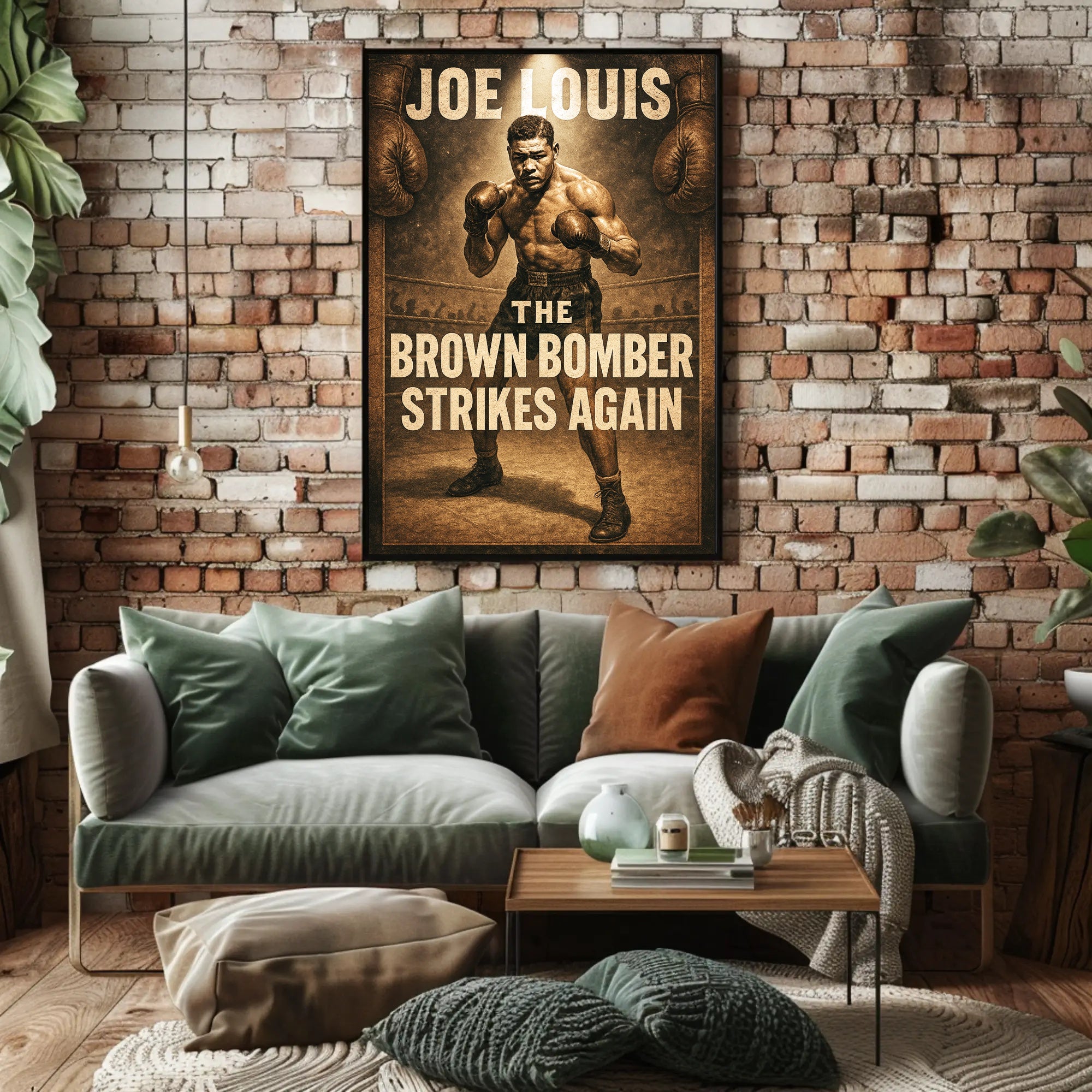 Joe Louis The Brown Bomber Poster PosterGoat