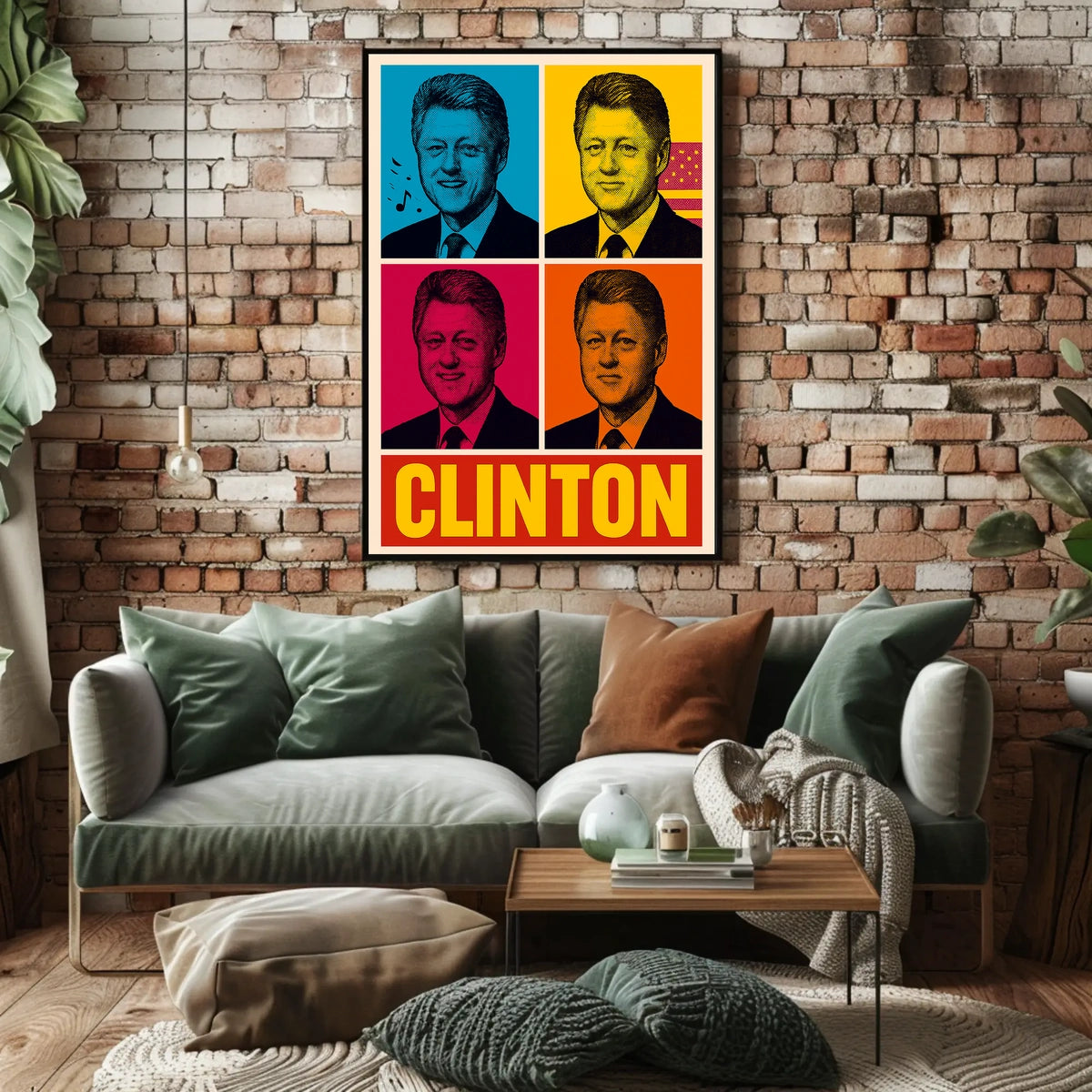 Clinton Pop Art Poster