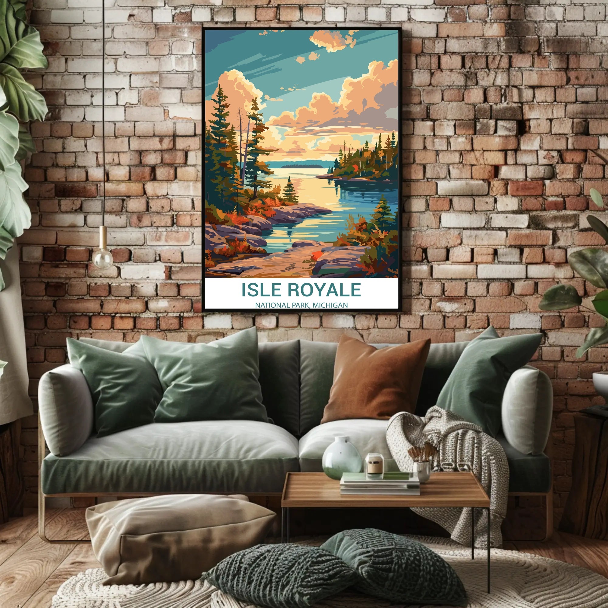 Isle Royale Tranquil Scene National Park Poster