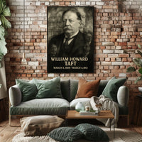 William Howard Taft 27th President of the United States Double Exposure Poster