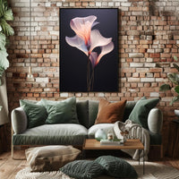 Elegant Floral Abstract Art with Harmonious Color Poster