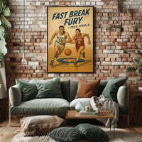 Fast Break Fury 1955 Finals Poster