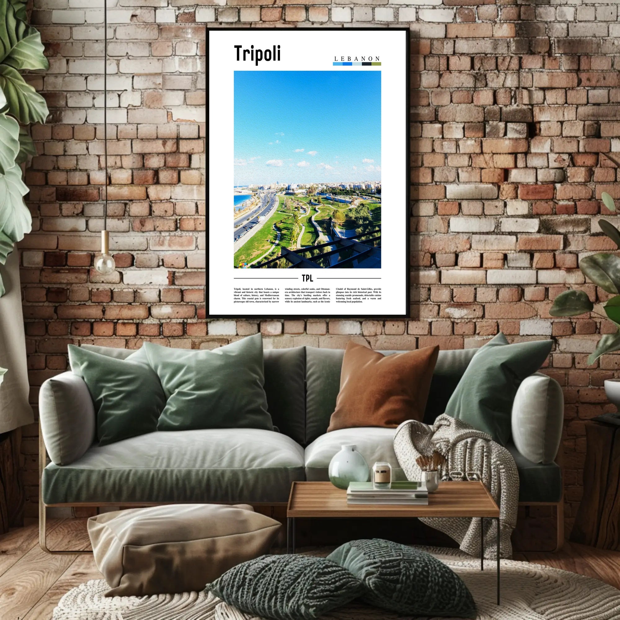 Tripoli Lebanon Urban Landscape Travel Poster PosterGoat