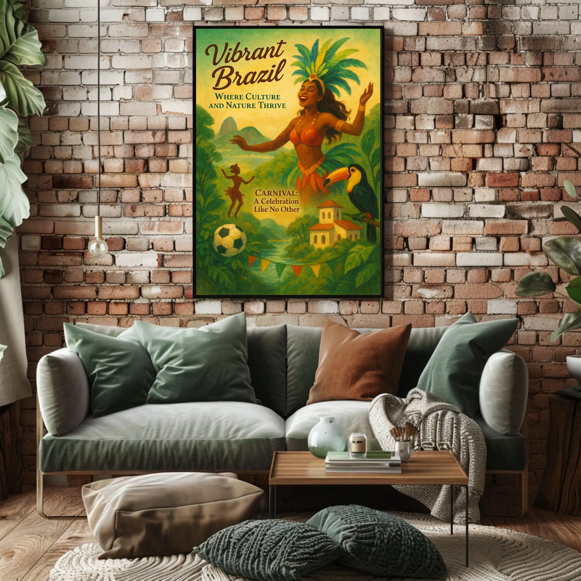 Vibrant Brazil Poster