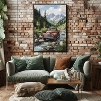 Futuristic Urban Sci-Fi Cityscape Poster