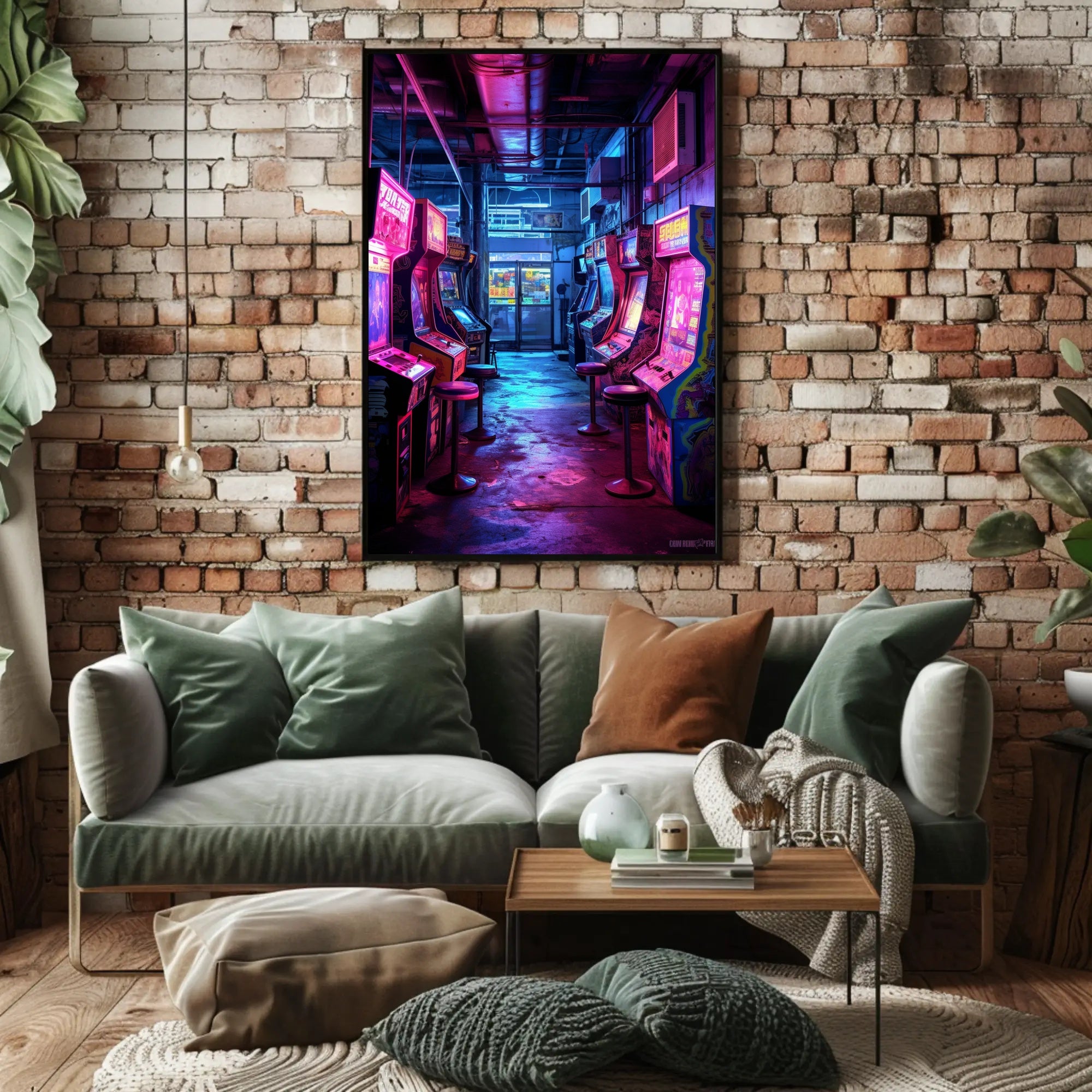 Retro Arcade Haven Poster