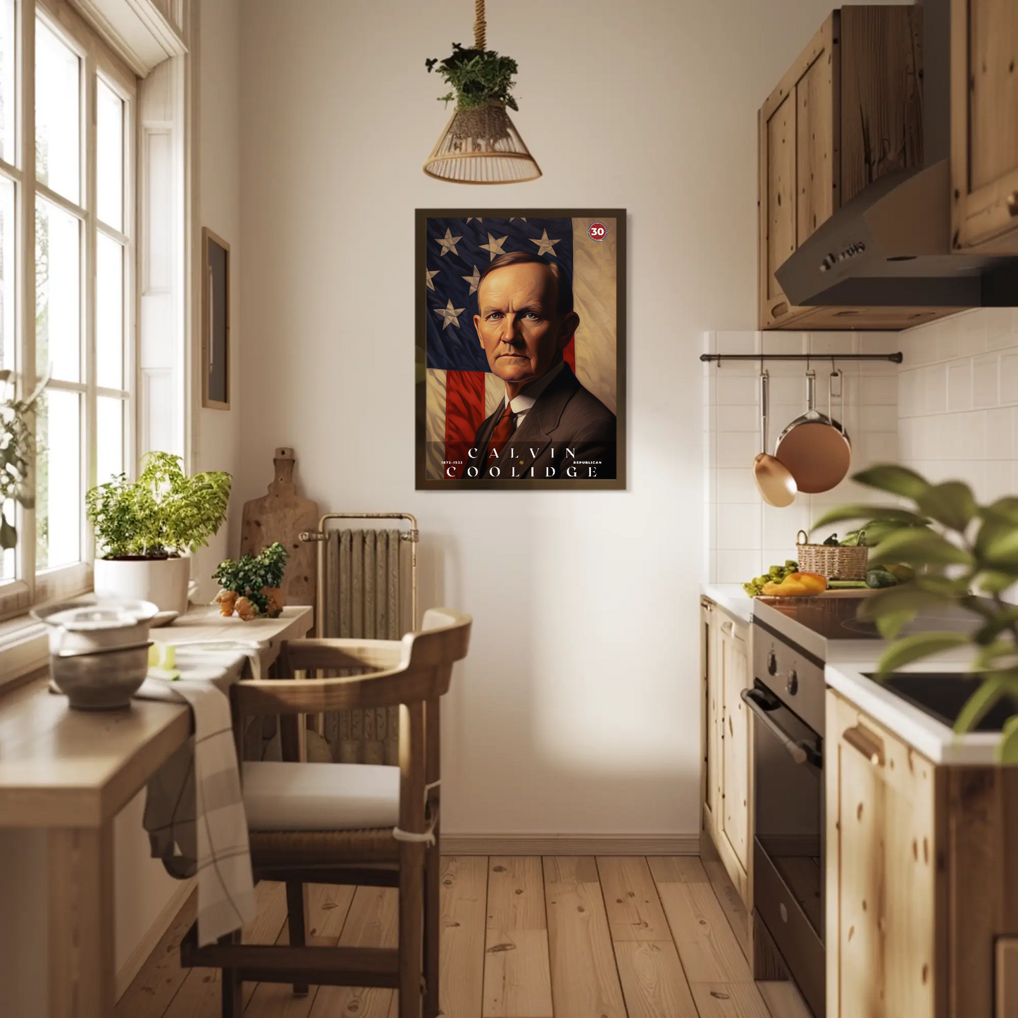 Calvin Coolidge 30th President Of The United States Portrait