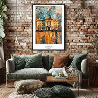Buckingham Palace Vibrant Artistic Cityscape Poster PosterGoat
