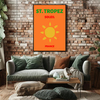 St. Tropez Sun-Kissed Beaches Travel Poster PosterGoat