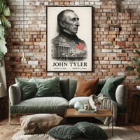 John Tyler 10th President of the United States Reflections Poster