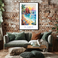 El Tunco Beach Paradise Poster PosterGoat
