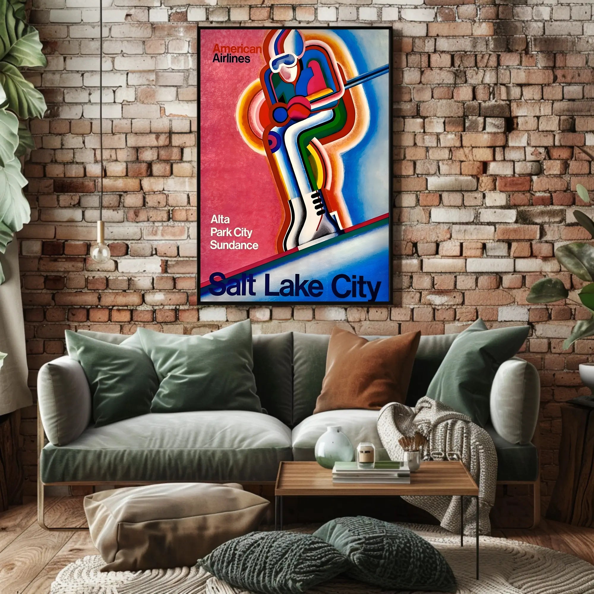 Salt Lake City Ski Destinations Poster PosterGoat