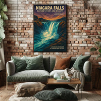 Niagara Falls Natures Fury and Beauty Poster