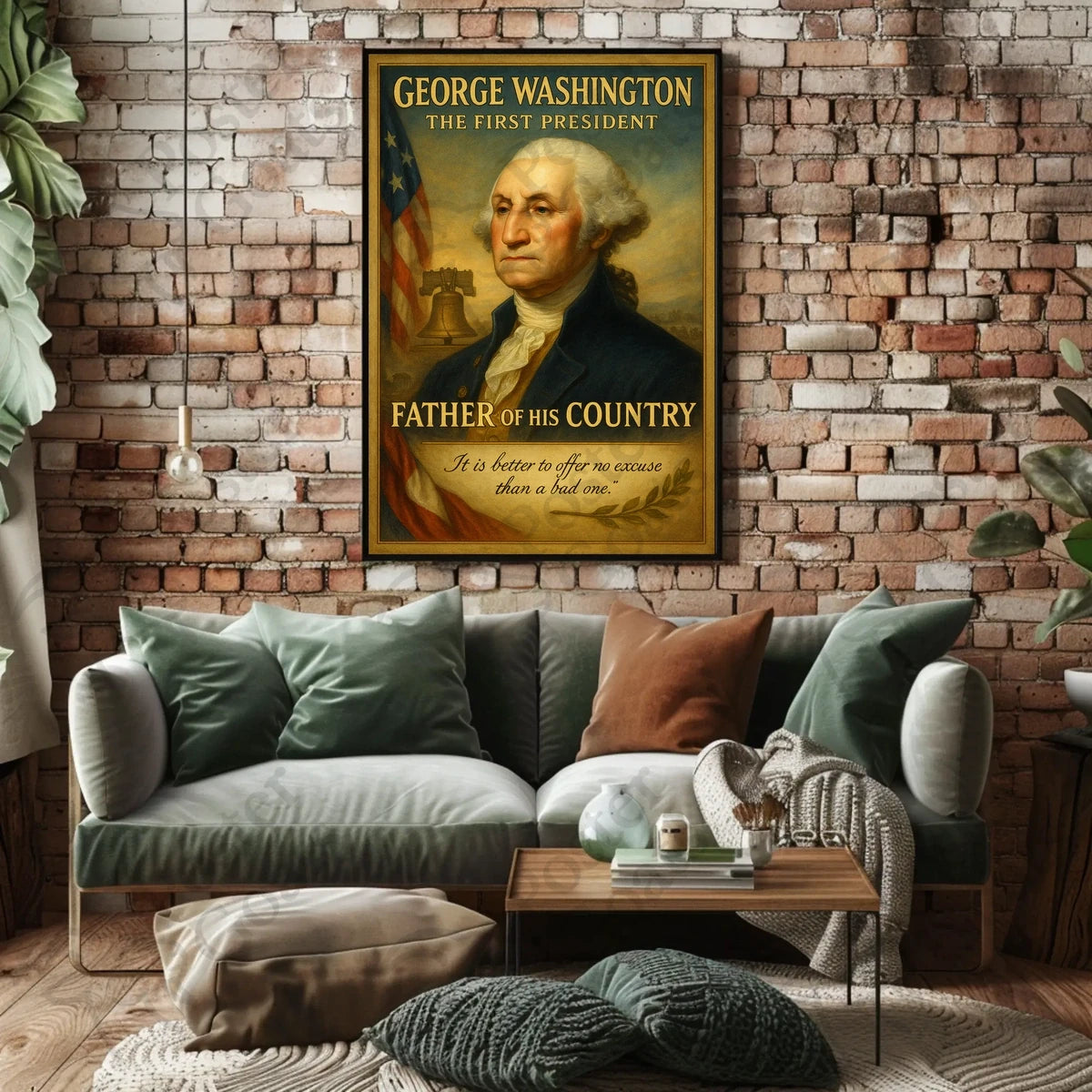 George Washington Patriotic Historical Presidential Poster