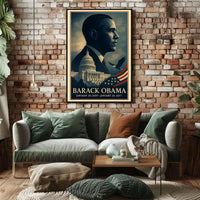 Prominent Figure with Capitol & Eagle Political Poster