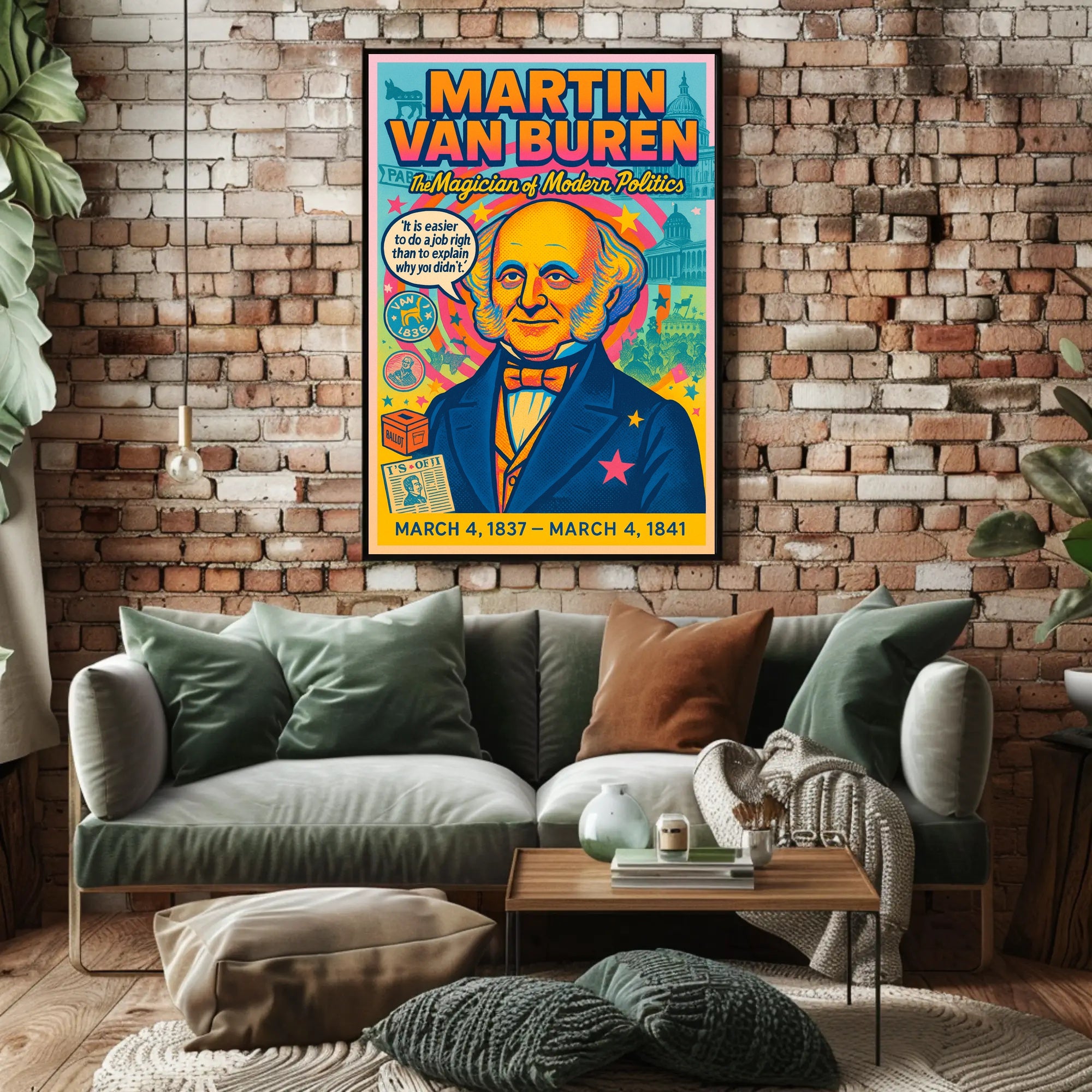 Martin Van Buren The Magician of Modern Politics Poster PosterGoat
