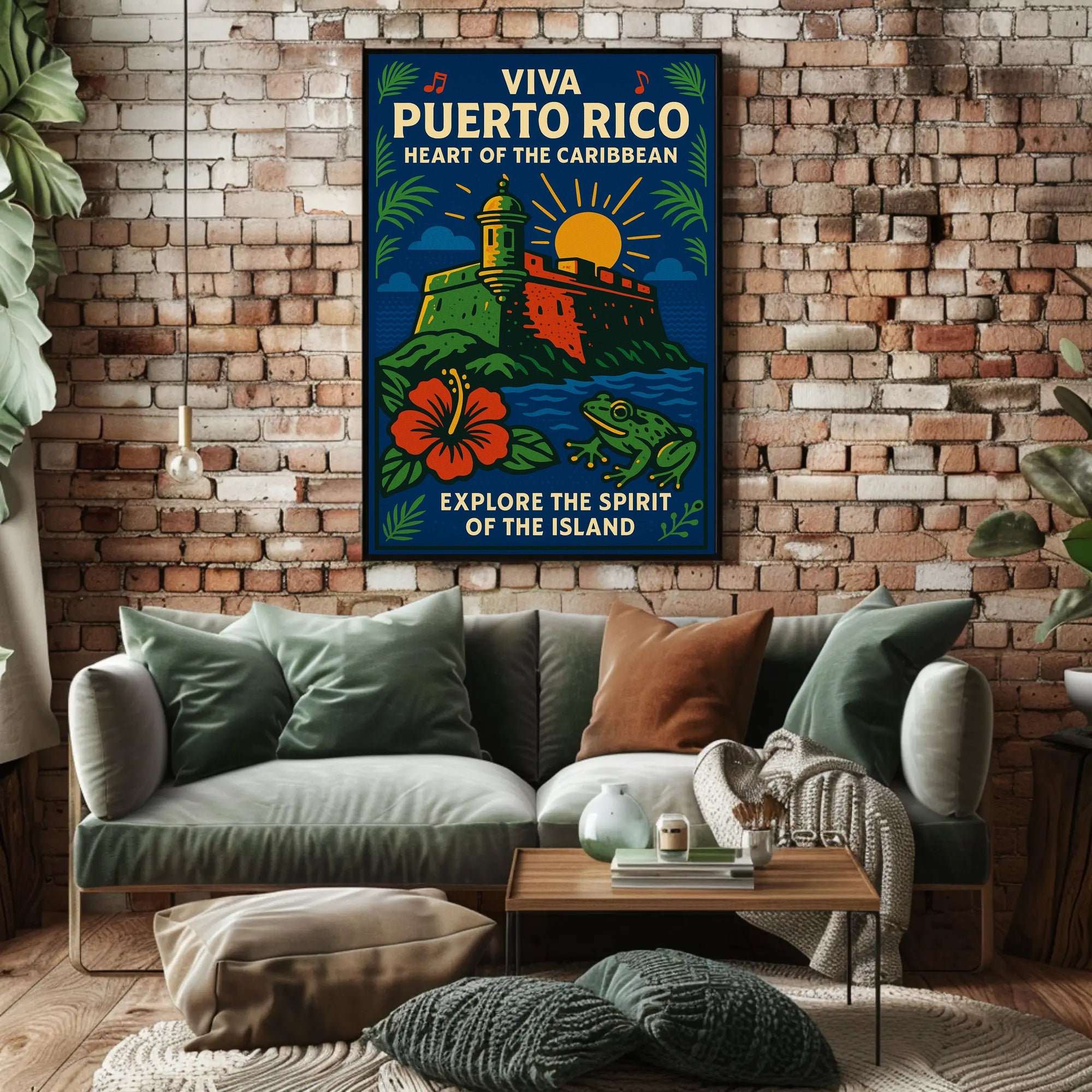 Viva Puerto Rico Heart of the Caribbean Poster PosterGoat