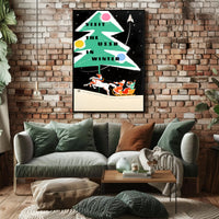 Visit the USSR in Winter Travel Poster PosterGoat