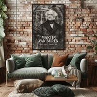 Martin Van Buren 8th President of the United States Double Exposure Poster