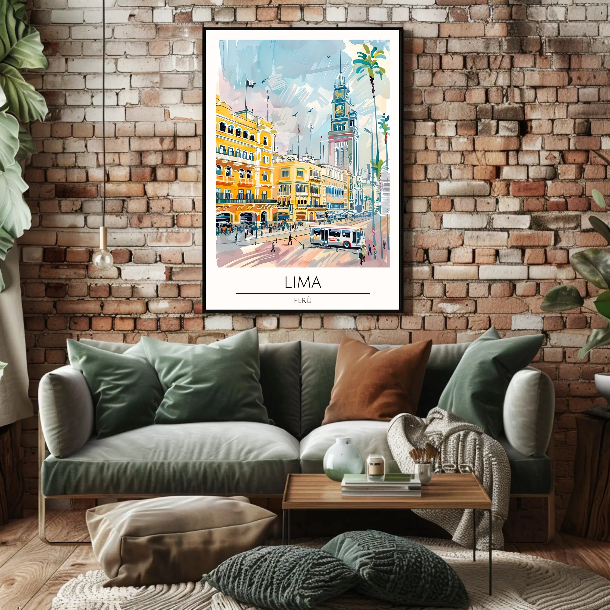Lima Cityscape Poster PosterGoat