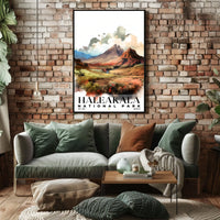 Haleakala? Watercolor Wall Art Poster